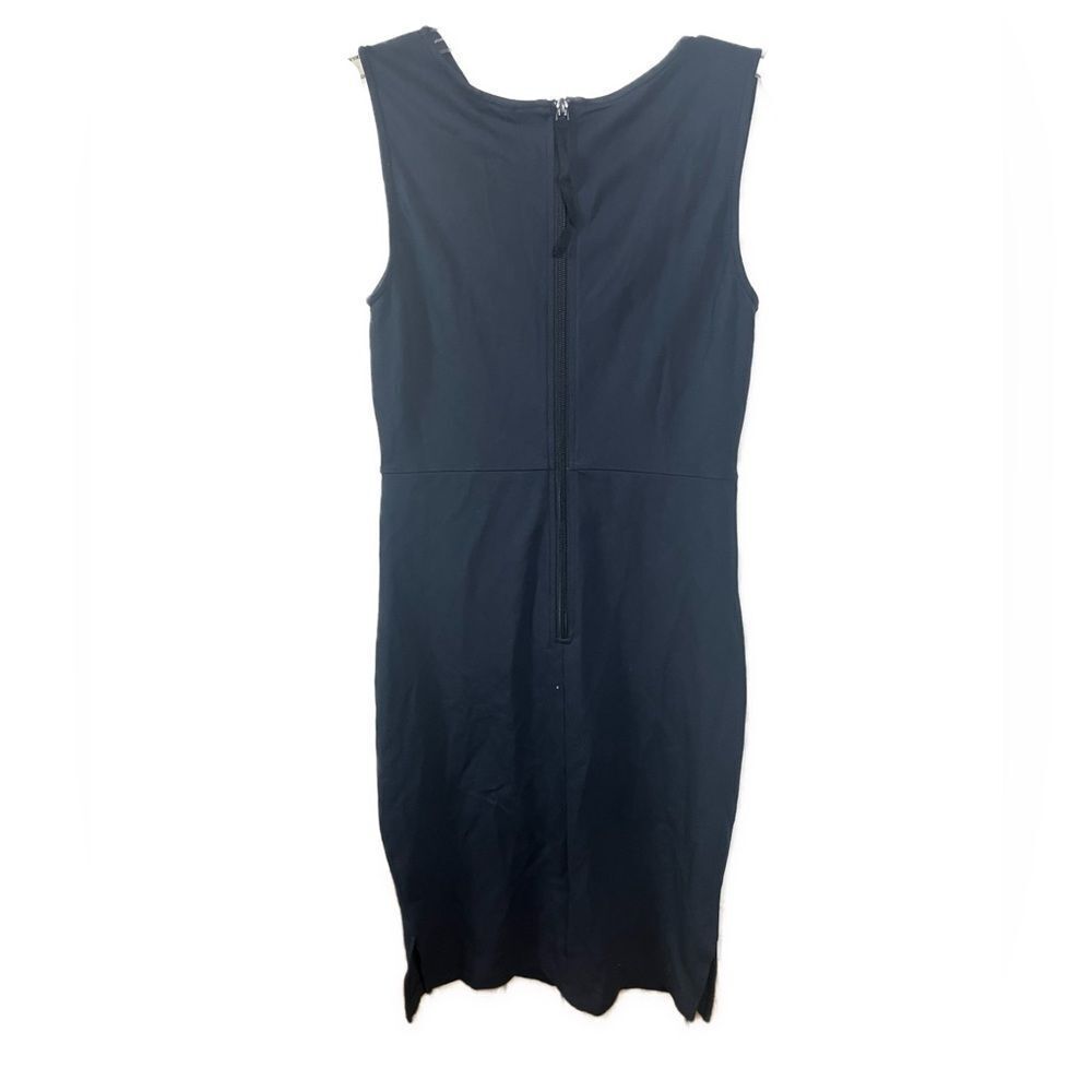 Betabrand Women's Navy Blue Cowl Neck Stretch Travel Sheath Dress- Size Small - Picture 3 of 8